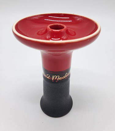 Чаша для кальяну 2x2 New Medium Graphite Red, фото 1
