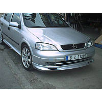 Передня нижня накладка HB (під фарбування) для Opel Astra G classic 1998-2012рр