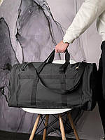 Вместительная дорожная сумка черная Under Armour черное лого качественная унисекс модель, удобная и модная