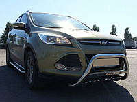 Кенгурятник WT004 (нерж.) для Ford Kuga/Escape 2013-2019 гг