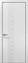Двері міжкімнатні Полотно, серія STYLE (ST 12 С) Білий матовий (Алюм.торець)