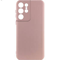 Чохол TPU GETMAN Liquid Silk Full Camera для Samsung Galaxy S22 Ultra Рожевий / Pink Sand