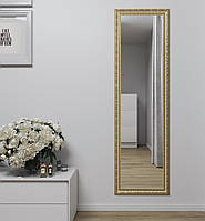 Зеркало в полный рост 170х50 Золотое с патиной Black Mirror на стену в ванную комнату