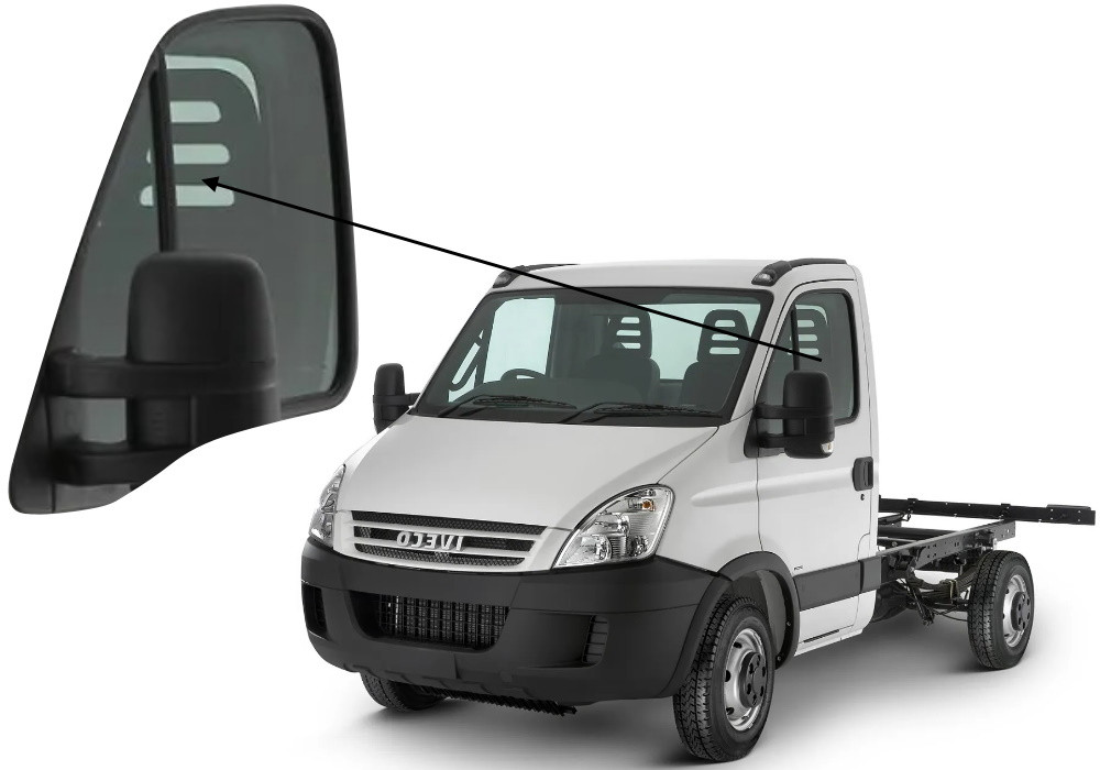 Бічне скло Iveco Daily 1999-2013 передніх дверей ліве, фото 1