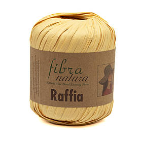 Пряжа Raffia Fibranatura, колір Медовий