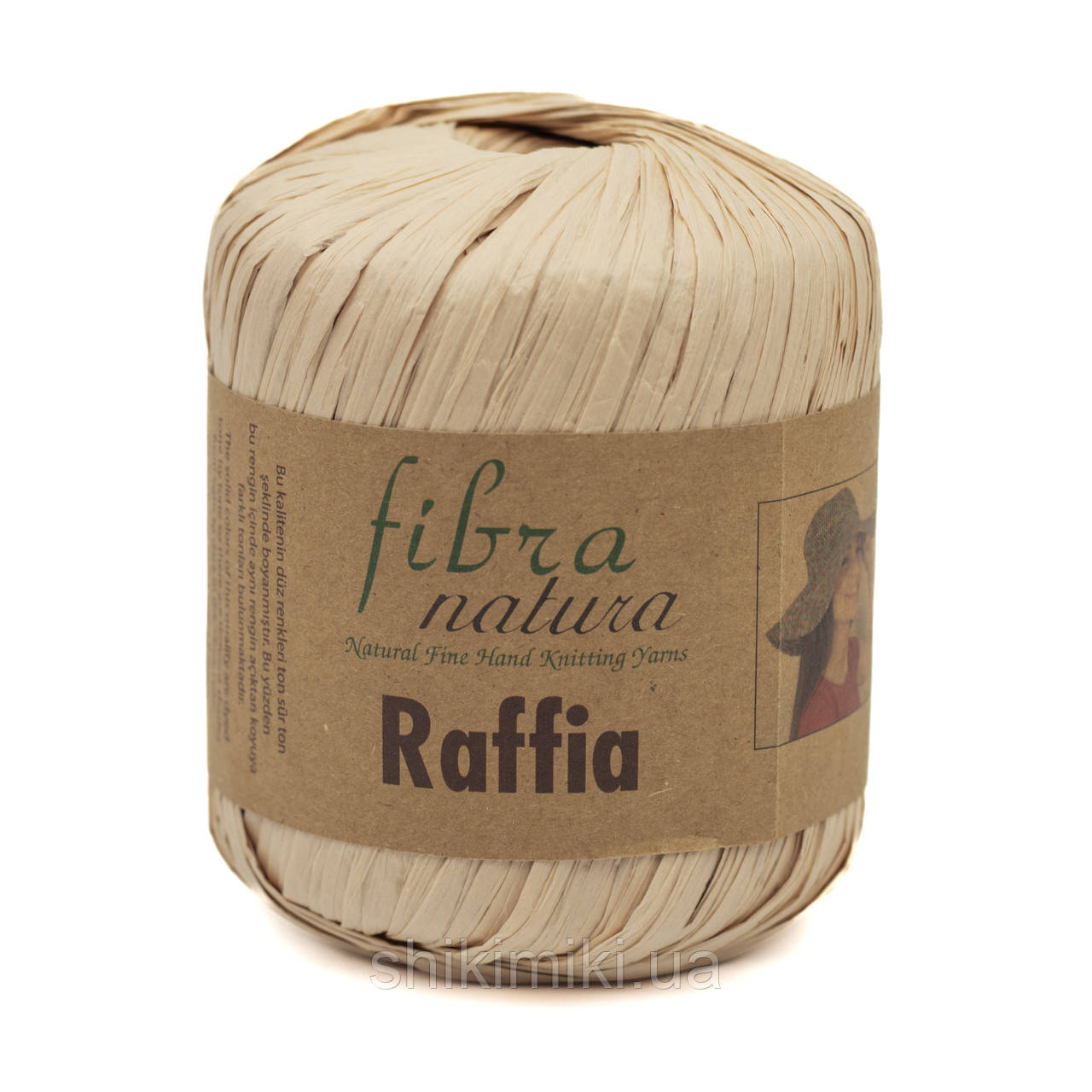 Пряжа Raffia Fibranatura, колір Лате