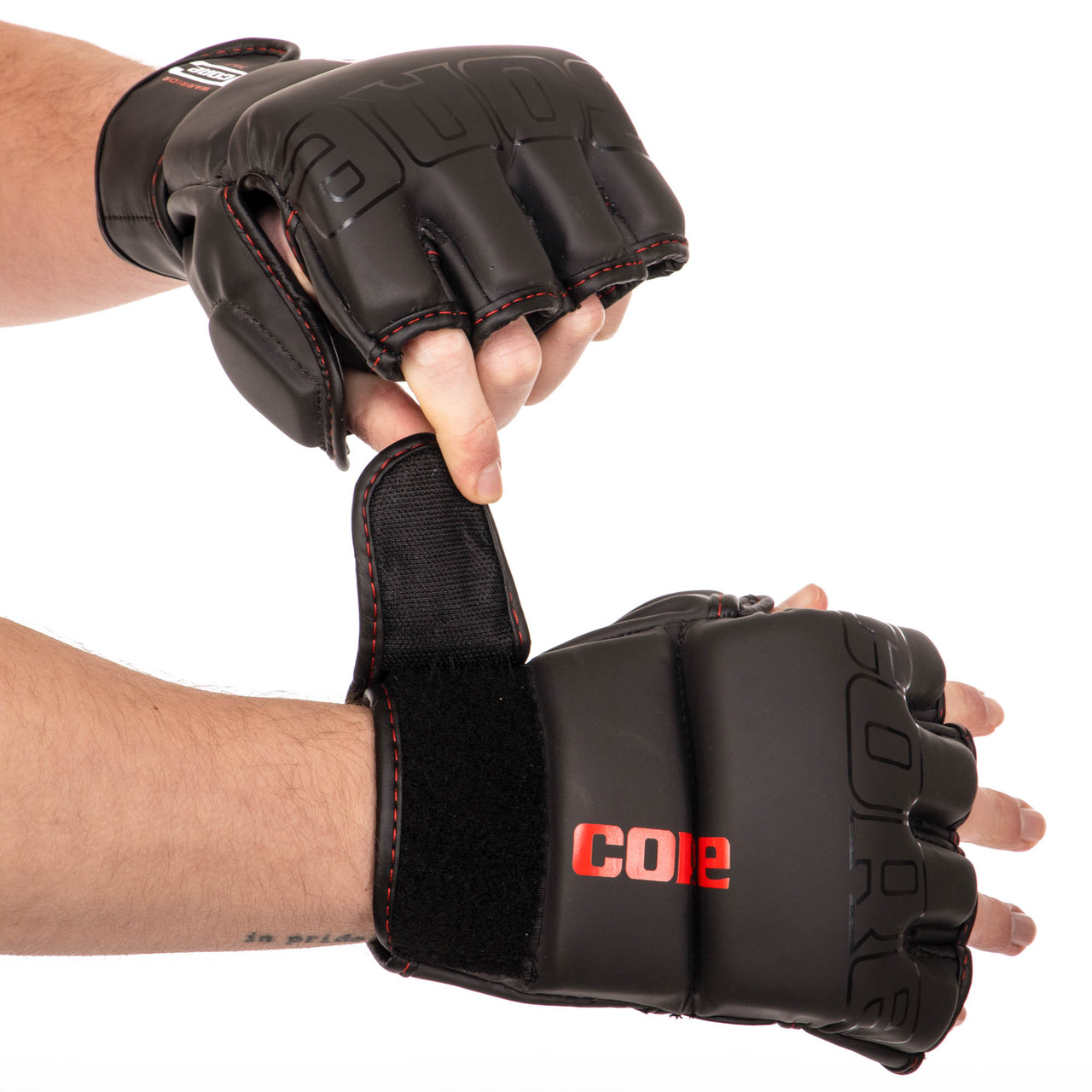 Перчатки для смешанных единоборств MMA Core 8536 размер L Black - фото 1 - id-p1887236144