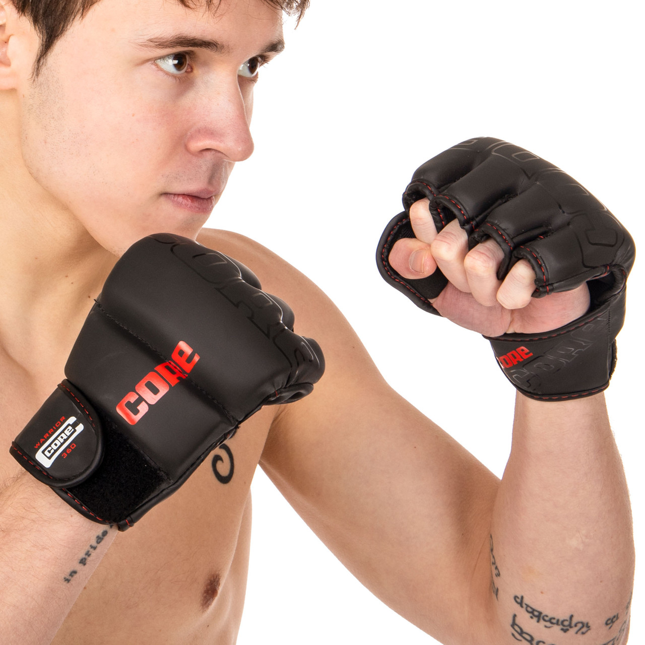 Перчатки для смешанных единоборств MMA Core 8536 размер XL Black - фото 7 - id-p1887236395