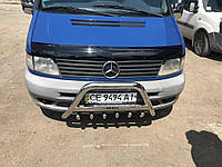 Кенгурятник WT003/4 (нерж.) с надписью, 60мм для Mercedes Vito W638 1996-2003 гг