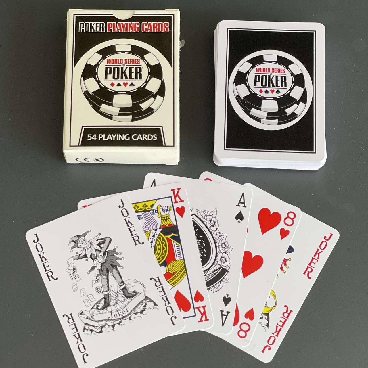 Карти гральні пластикові "POKER PLAYING", 54 шт., Карты игральные пластиковые "Покер"