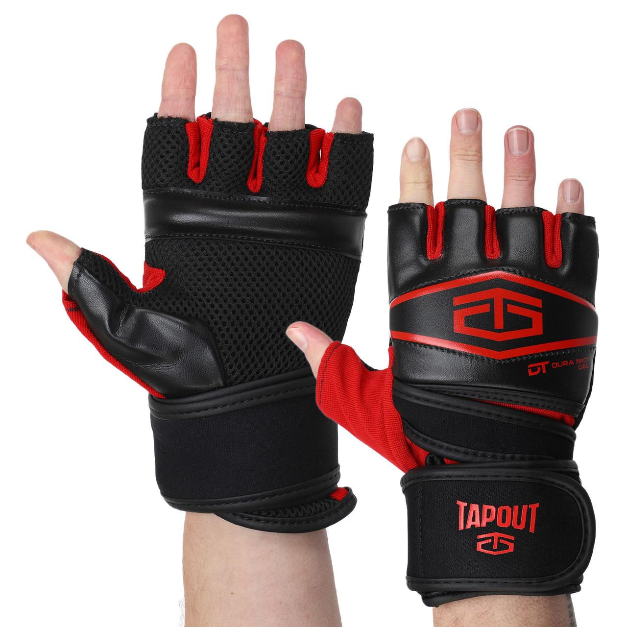 Перчатки для смешанных единоборств MMA TapOut 168520 размер L-XL Black-Red - фото 1 - id-p1887238520