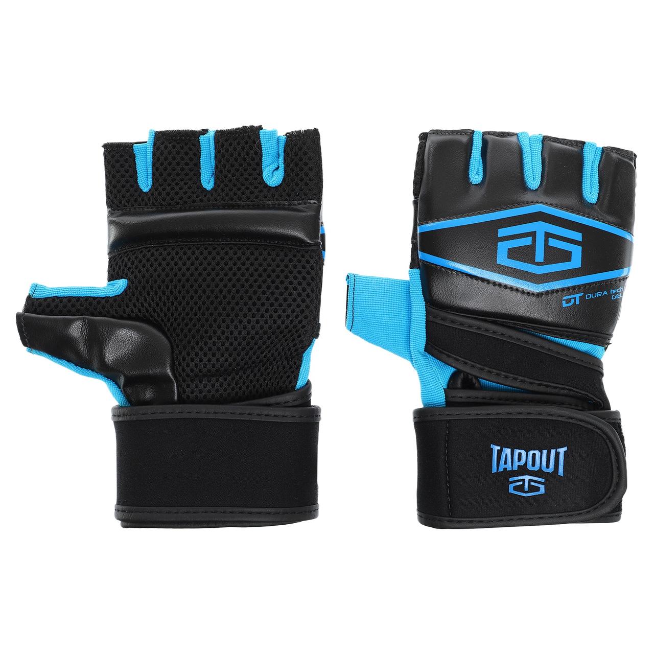 Перчатки для смешанных единоборств MMA TapOut 168521 размер S-M Black-Blue - фото 2 - id-p1887239369