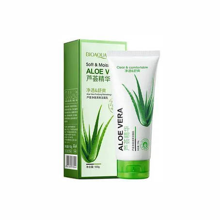 Опт Пінка для вмивання Bioaqua Aloe Vera 92% Cleanser з алое віра, 100 г, фото 1