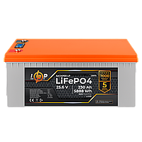Акумулятор LP LiFePO4 LCD 24 V (25,6 V) — 230 Ah (5888Wh) (BMS 150A/75A) пластик