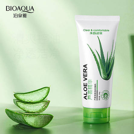 Опт Пінка для вмивання Bioaqua Aloe Vera 92% Cleanser з алое віра, 100 г, фото 3