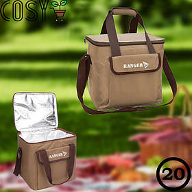 Термосумка для відпочинку на природі Ranger (20Л) Коричневий