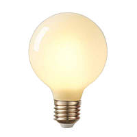 LED лампа Edisons G125 MILK Е27 8W 2700K скляна колба