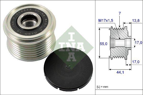 Шкив генератора Subaru Forester 2.0D 08- 535 0167 10 - фото 2 - id-p1887231235