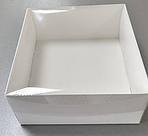 Упаковка для кондитерських виробів 200*200*100 біла