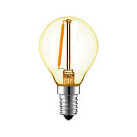LED лампа premium Edisons G45 gold E14 1w 2200k