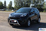 Кенгурятник WT006 (нерж) для Kia Sportage 2015-2021 рр, фото 4