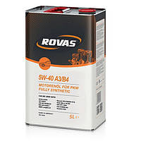 Моторное масло Rovas 5W-40 A3/B4 (5л.)