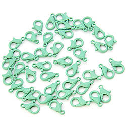 Карабін в упаковці +-20 шт. 12 мм Зелений