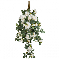 Декоративна зелень звисаюча з трояндами 78 см