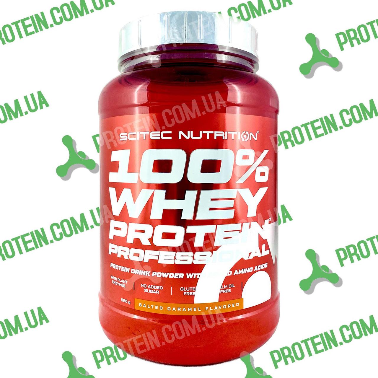 Протеїн Scitec Nutrition 100% Whey Protein Professional 920 г Salted Caramel Солона Карамель