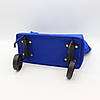 Сумка-візок на колесах 2в1, 46х27х12 см, Синя / Складна сумка для покупок, фото 5
