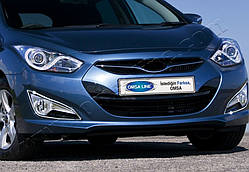 Хром на противотуманки (2 шт., нерж.) для Hyundai I-40