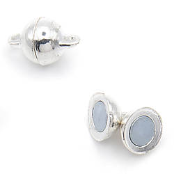 Замок магнітний Куля 8 мм Срібло 1 шт.