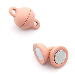 Замок магнітний Куля 8 мм Рожевий світлий 1 шт.