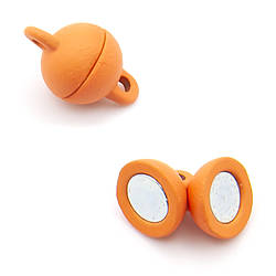 Замок магнітний Куля 8 мм Помаранчевий 1 шт.