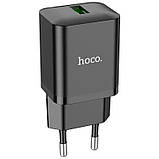Зарядний пристрій із швидкою зарядкою QC3.0 HOCO N26 |USB|, фото 4