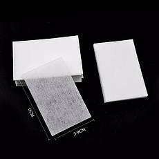Серветки одноразові безворсові Special Nail для манікюру - кольорові (до 1000 шт. в упаковці) Білий, фото 3