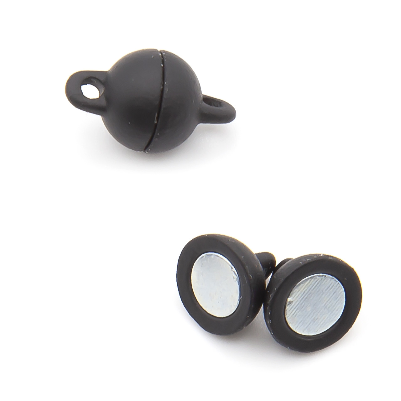 Замок магнітний Куля 8 мм Чорний 1 шт., фото 1