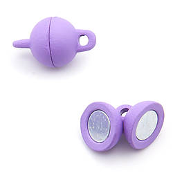 Замок магнітний Куля 8 мм Фіолетовий 1 шт.