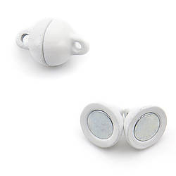 Замок магнітний Куля 8 мм Білий 1 шт.