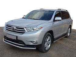 Передній захист ST014 (нерж.) d60/42 для Toyota Highlander 2008-2013 рр