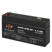 Акумулятор AGM LPM 6V — 1.3 Ah