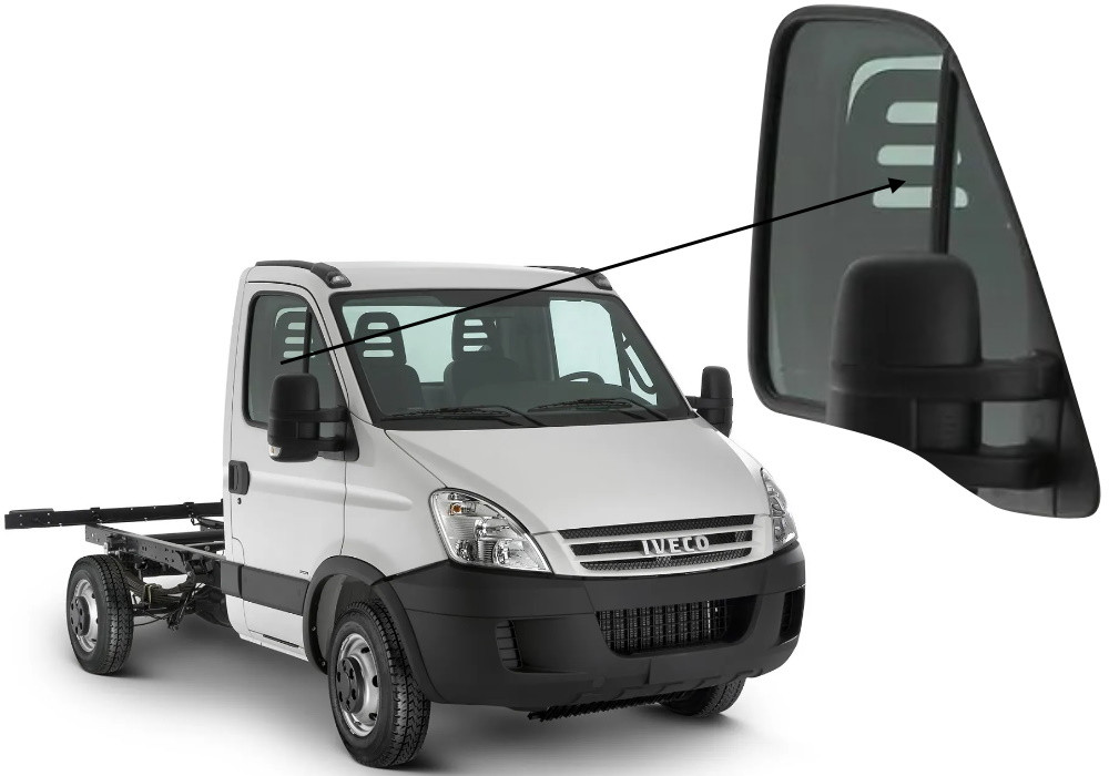 Бічне скло Iveco Daily 1999-2013 передніх дверей праве, фото 1