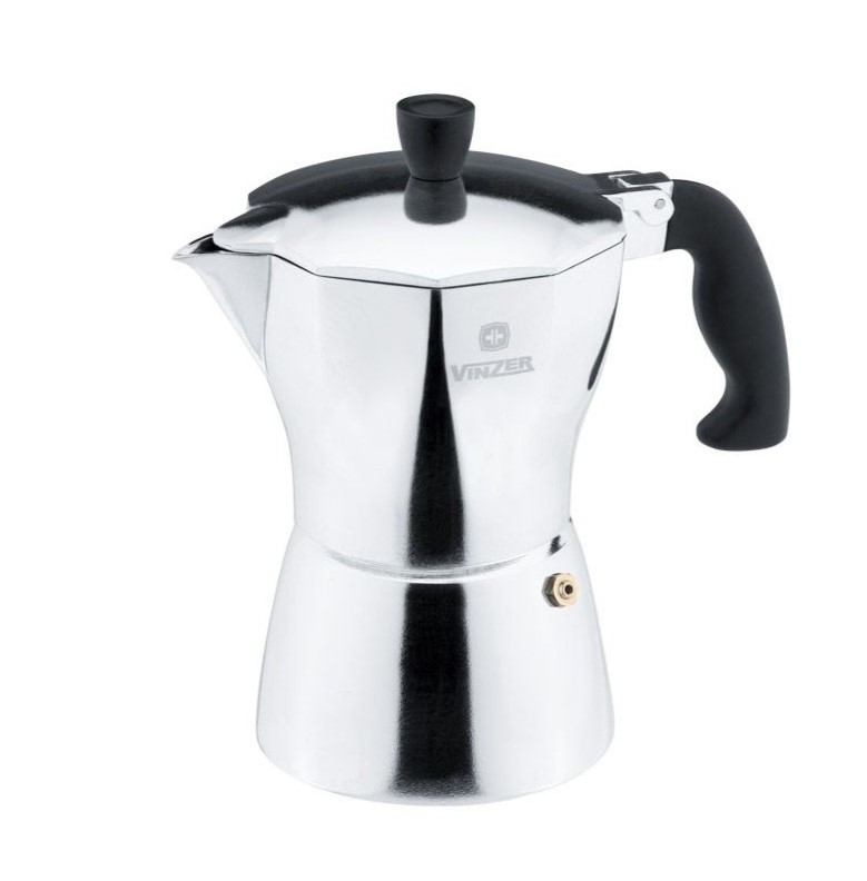 Гейзерна кавоварка 120 мл Vinzer Moka Aroma на 3 чашки