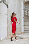 Червона облягаюча сукня, фото 2