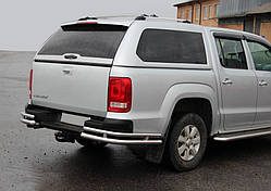 Задні куточки AK003-Double (2 шт., нерж) для Volkswagen Amarok 2010-2022 рр