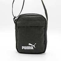 Сумка-барсетка черная маленькая Puma, Небольшая сумка для телефона через плечо