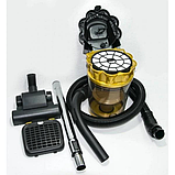 Пилосос Domotec MS-4408 3600Вт без мішка циклонний колбовий для дому контейнерний жовтий, фото 3