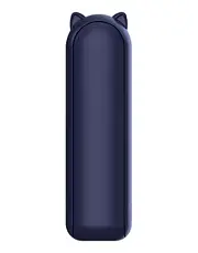 USB ручний вентилятор міні портативний на акумуляторі з вушками Folding Fan Blue, фото 3
