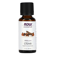 Эфирное масло гвоздики Now Foods (Essential Oils Clove Oil Balancing Aromatherapy Scent) 30 мл