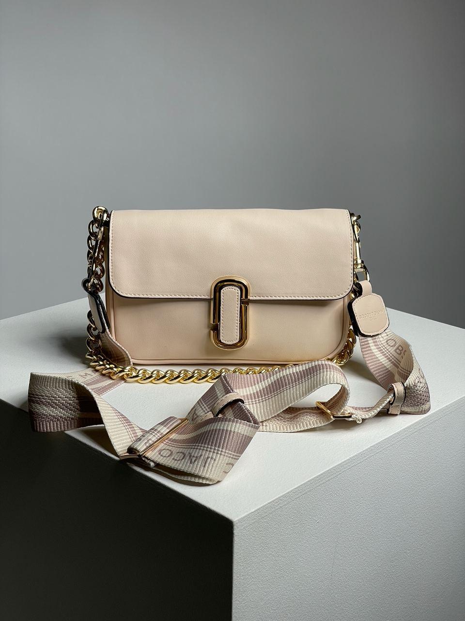 Жіноча сумка Марк Джейкобс бежева Marc Jacobs Shoulder Bag Cream, фото 1
